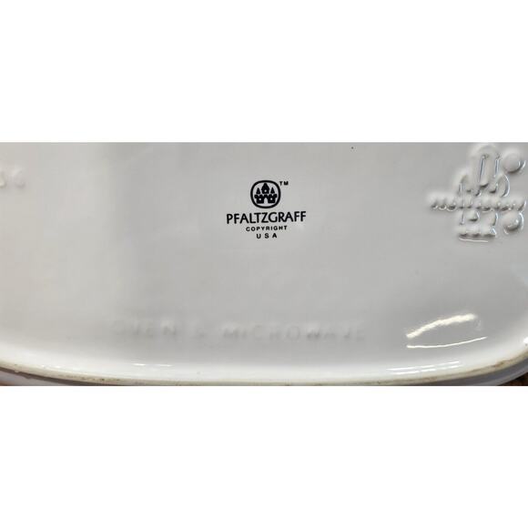 PFALTZGRAFF U.S.A. 13" x 9" Rectangular Baker Casserole Blue And Red Flowers - Picture 16 of 16